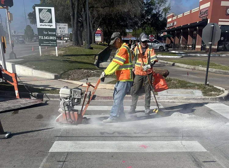 Removal of Pavement Markings removal